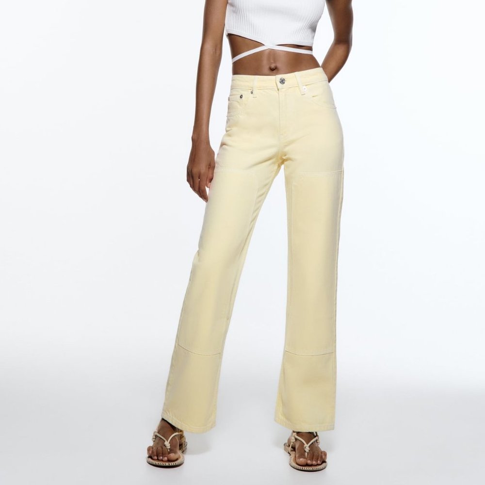 Zara Patches Denim Jeans